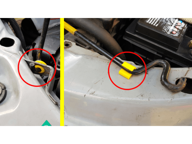 Ford Ka 2001 Hood Rod Clip Support preview
