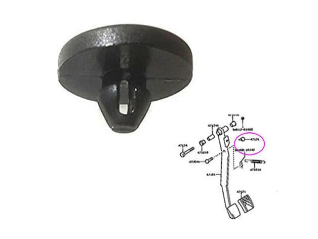 toyota brake pedal switch stopper pad and clutch end pad preview
