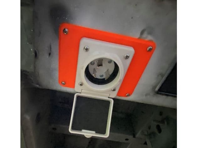 Ford Transit 2015+ frame plate for shore outlet preview