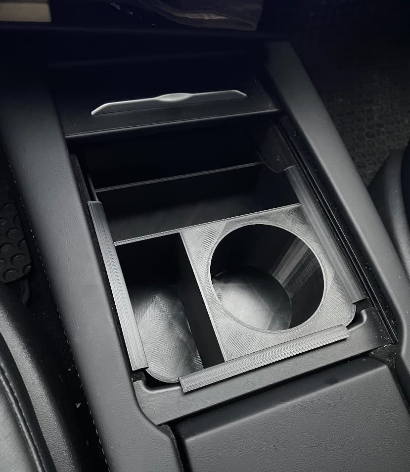 Tesla Model S center console insert preview