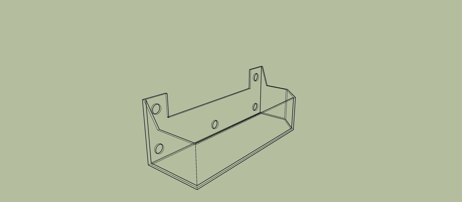 Ford Transit custom window tray preview