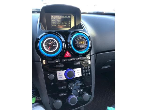 Gauge pod 52mm for Opel Corsa Vauxhall Corsa Vent canal preview