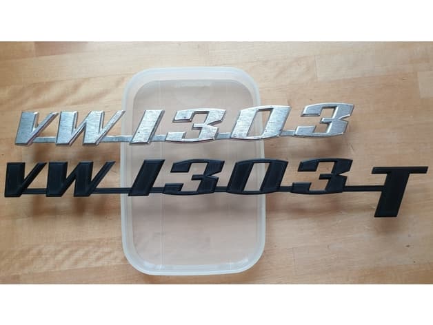 Photo of Thing ico VW 1303 T Schriftzug - Rear Badge