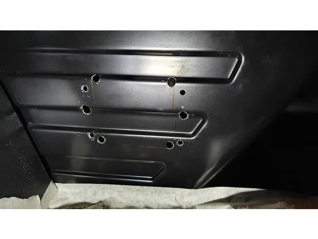 Drilling template for VW T6 inverter power outlet preview