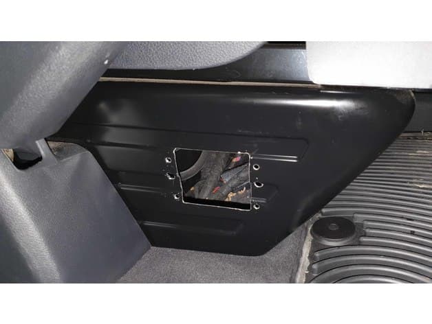 Drilling template for VW T6 inverter power outlet preview