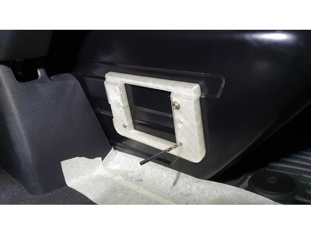 Drilling template for VW T6 inverter power outlet preview
