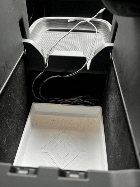 Rivian - simple center console tray preview