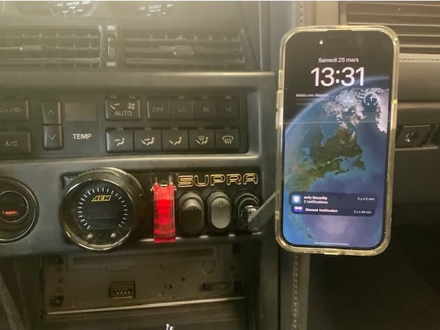 Photo of Toyota Supra MK3 Ashtray Delete V3 (Gauge POD, switches, magsafe phone holder)