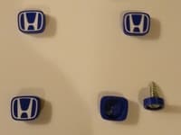 Photo of Honda logo license plate screw caps