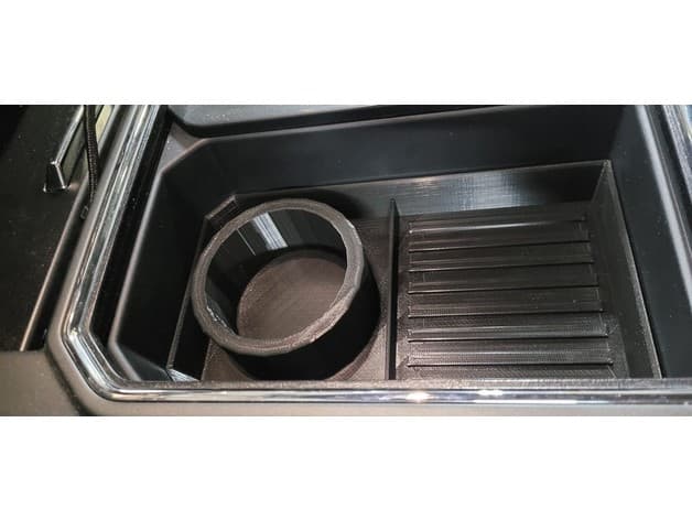 QI Charger Cup Holder Tray for Ford Superduty preview