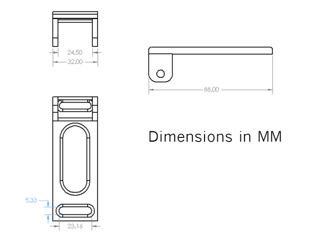 Escort / Beltronics radar detector mount preview