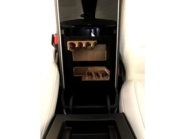 Ergonomic coin-holder for Tesla Model 3 preview