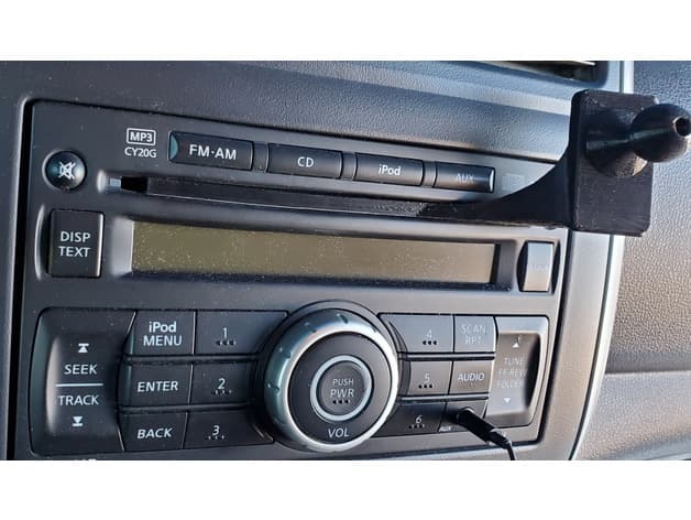 Car Phone Holder CD slot mount. off-center. preview