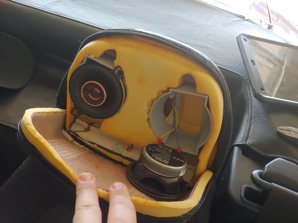 Photo of NA Miata Headrest Speaker Box