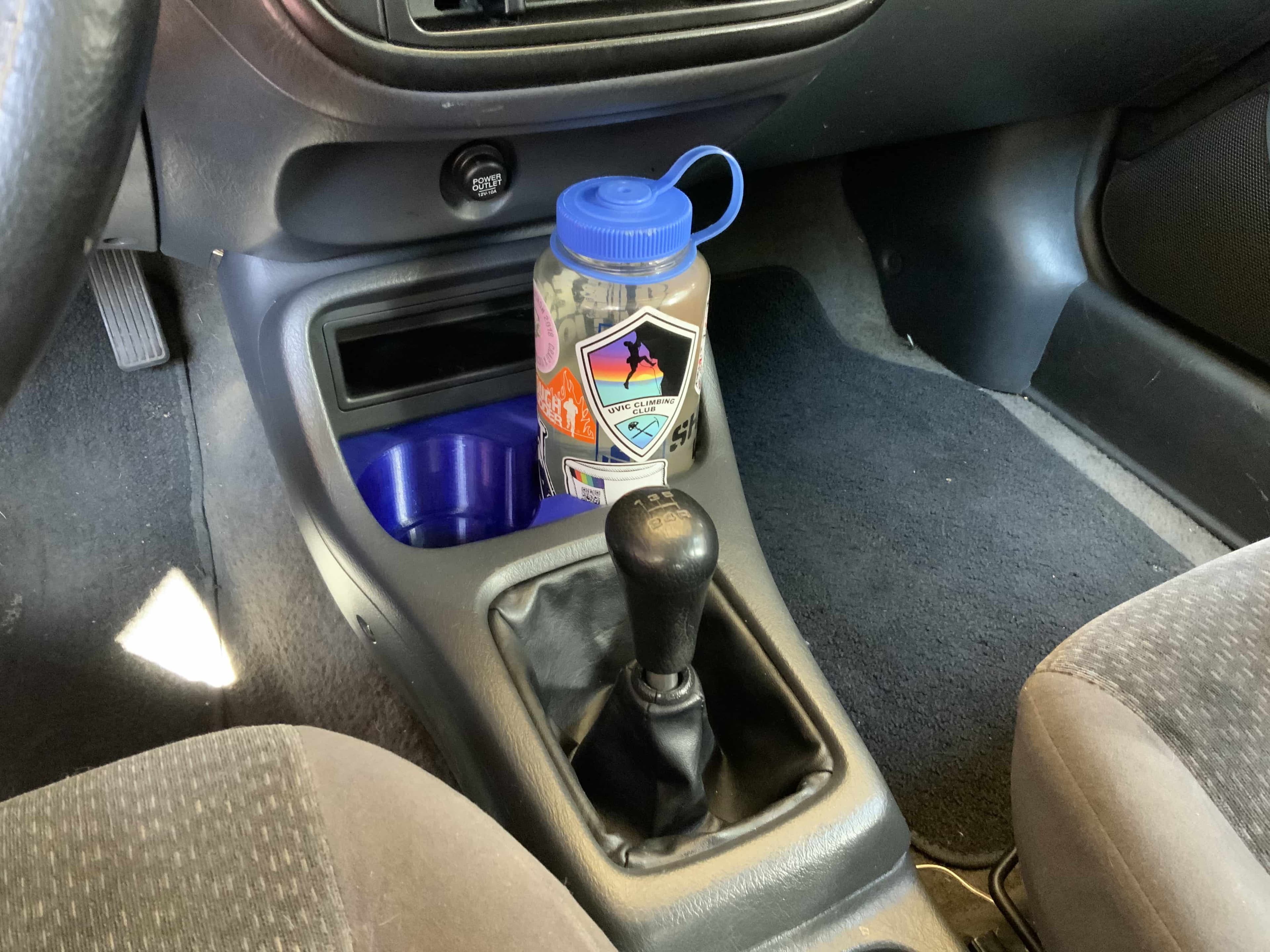 Photo of '97 Honda Civic DX Cup Holder Upgrade - For Nalgene and Tall Coffee Cups