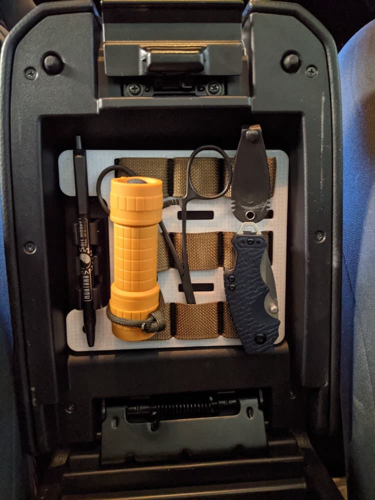 Tacoma Center Console Lid MOLLE Organizer - image