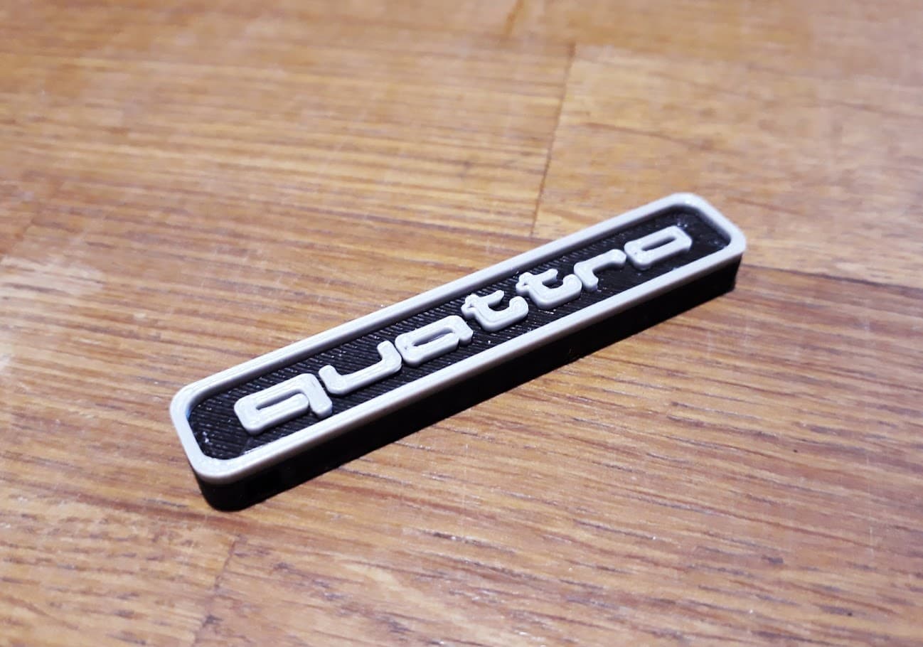 Audi quattro key tag - image