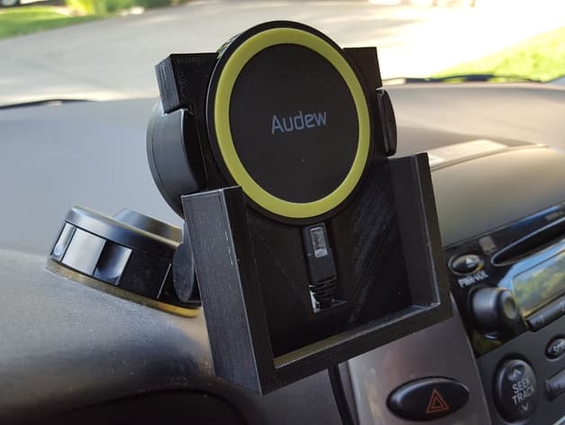 Qi Wireless Charger Car Mount Dock for Samsung Galaxy S6 S7 S8 preview