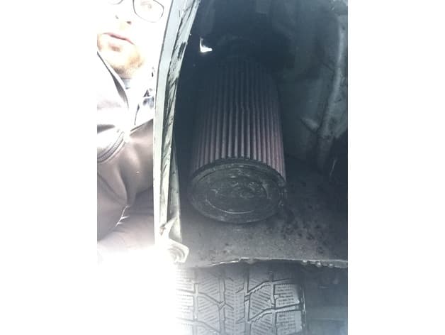Saab 9-5 Aero open air Intake tube for K&N cone - image