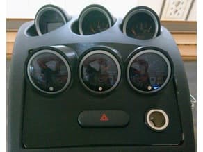 Photo of Nissan 350Z center console gauge panel - replaces cubby storage