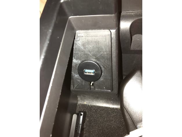Panel Cover with USB socket mount in 2005 Ford Mustang - image