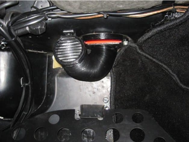 ElectroCooler footwell vent / blend valve cover - image