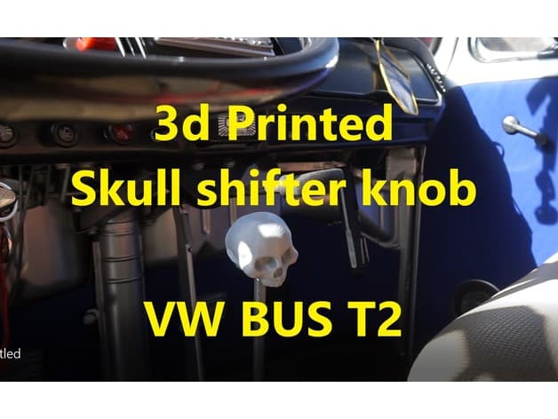 skull shifter knob vw bus - image