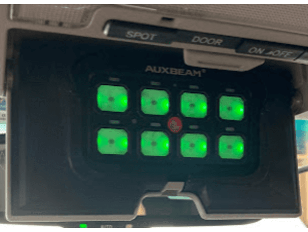Photo of Land Cruiser 200 - Auxbeam Switch Panel - Sunglasses Flip Down Insert Bezel