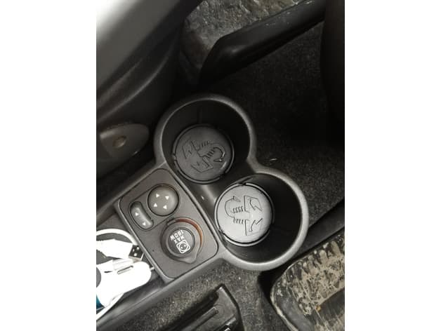 Pad for fiat panda cup holder abarth edition - image