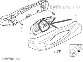 Seatknob for BMW E46 - image