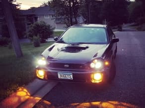 Photo of Subaru WRX 02-03 Bugeye Hexagons Fog-light covers