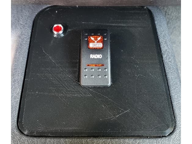 Jeep TJ Airbag Switch Replacement Plate - image