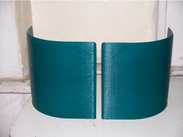 Photo of Ford Aerostar minivan rear corner body repair covers.