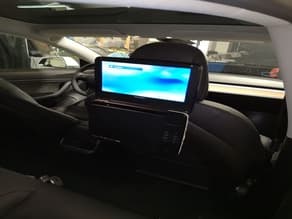 DVD player holder with VESA 75 mount for TESLA Model 3 - image