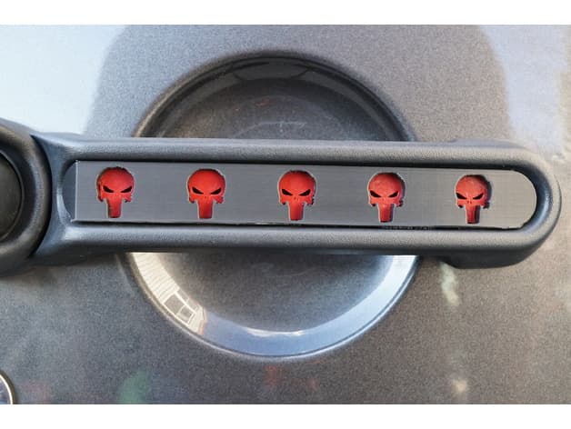 Punisher Jeep Door Handle Inserts - image