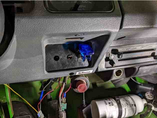 Jeep YJ Dash Switch plate - Fits in OEM location - image