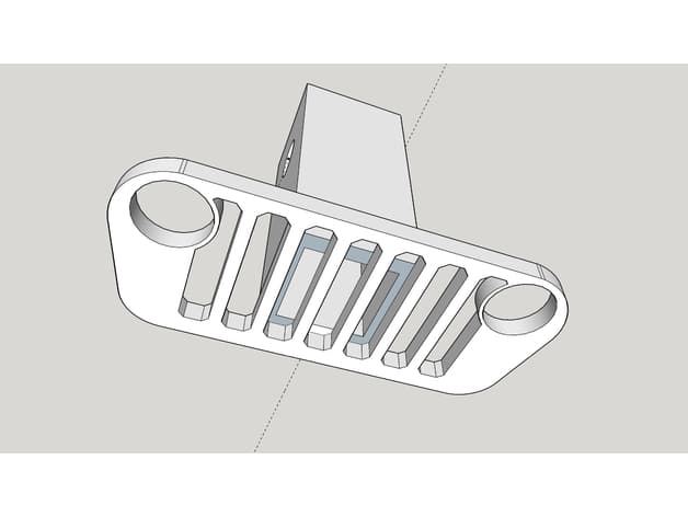 Photo of Jeep JL Grill hitch receiver cover