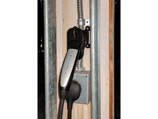 Conduit-straddling Tesla Cable Holder preview