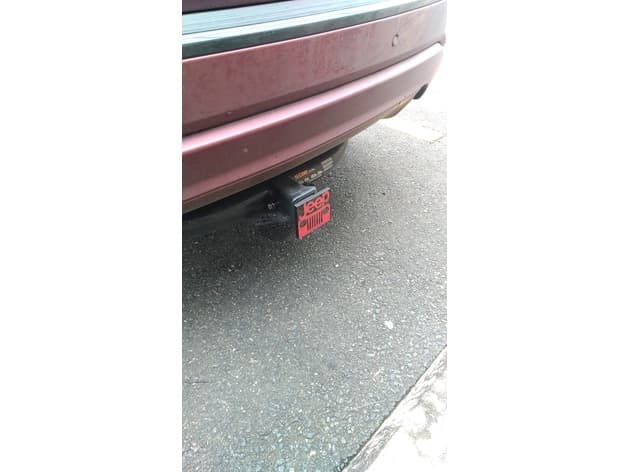 Jeep Logo Hitch Cover (Square Frame) preview