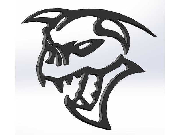 Dodge Challenger Ghoul Fender Emblem Badge Logo preview