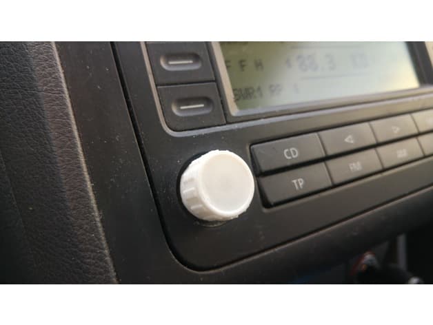 Photo of Volkswagen radio knob button