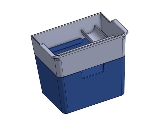Tray and trash bin for Tesla Model 3, variation preview