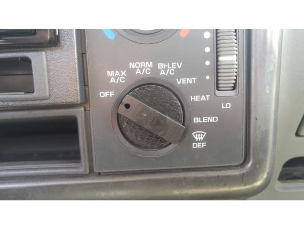 94-97 S10 and Blazer HVAC knob preview