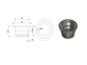 Car door switch dust cup 24mm preview