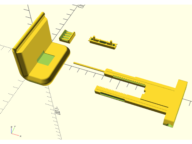 Photo of hyndai i20 parametric extension and usb c adapter for orginal cell phone holder