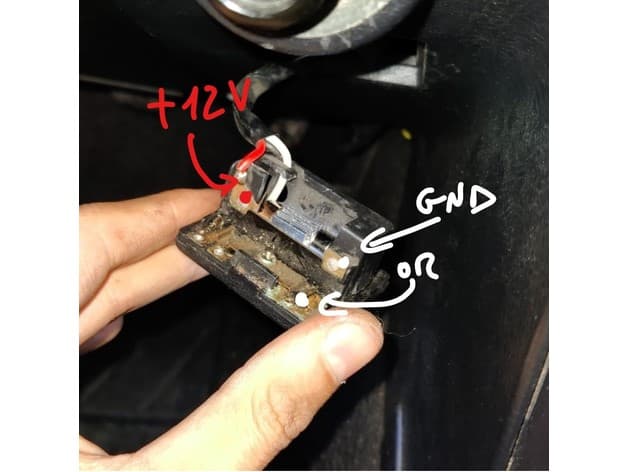 Mx5 NA miata sunvisor delete plate with led preview