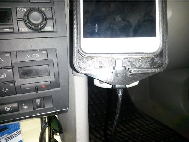Audi Phone mount for original plate (Galaxy J5) preview