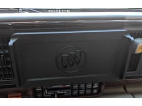 Photo of Magnetic Double Din Stereo Cover for Buicks or Roll Your Own