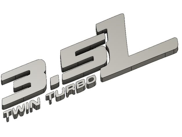 Ford EcoBoost 3.5L Twin Turbo Badge preview