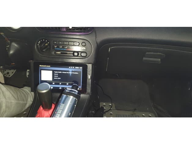 Honda Del Sol CRX 2 DIN headunit adapter for AA and Raspberry pi. preview